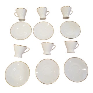 Six Rosenthal Continental Cups and Saucers For Sale