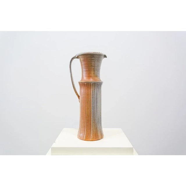 Red Vintage Ceramic Jug, 1970s For Sale - Image 8 of 8