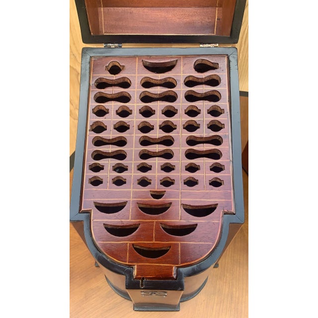 19th Century Antique English Georgian III Mahogany Knife Boxes - Pair For Sale - Image 5 of 12