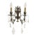 Antique Neoclassical Bronze and Gold Sconces, Set of 2 For Sale