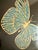 Mid-Century Modern Classic Vintage Mid-Century Modern Couroc of Monterey, Ca Round Tray With a Duo Butterfly Design Hand Inlaid With Multicolored Stones & Brass For Sale - Image 3 of 10
