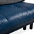 Modern Blue Leather Quint Two-Seater Sofa Bed with Manual Function from Brühl For Sale - Image 3 of 9