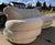 Vintage Adrian Pearsall style Mid-Century Modern Cloud Sofa-kidney shaped sofa with stacked padded edges in the style of...