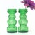 Green transparent candle holders, set of 2. A curvaceous pair of green glass candlestick holders, perfect for livening up...