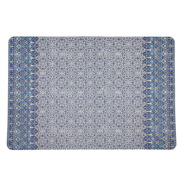 Moroccan Nicolette Mayer Iznik Classic Rectangle Pebble Placemats, Set of 4 For Sale - Image 3 of 3
