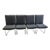 Set of 4 Mid-Century Modern Chrome Dining Chairs by Milo Baughman For Sale