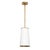 Metal Regina Andrew Hattie Pendant, White and Natural Brass For Sale - Image 7 of 7