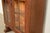 Brown Antique English Art Deco Carved Oak Bookcase or Display Cabinet, Circa 1930s For Sale - Image 8 of 13