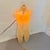 Contemporary Vintage Illuminated Torso Sculpture Lamp in Translucent Resin/Fiberglass For Sale - Image 3 of 10