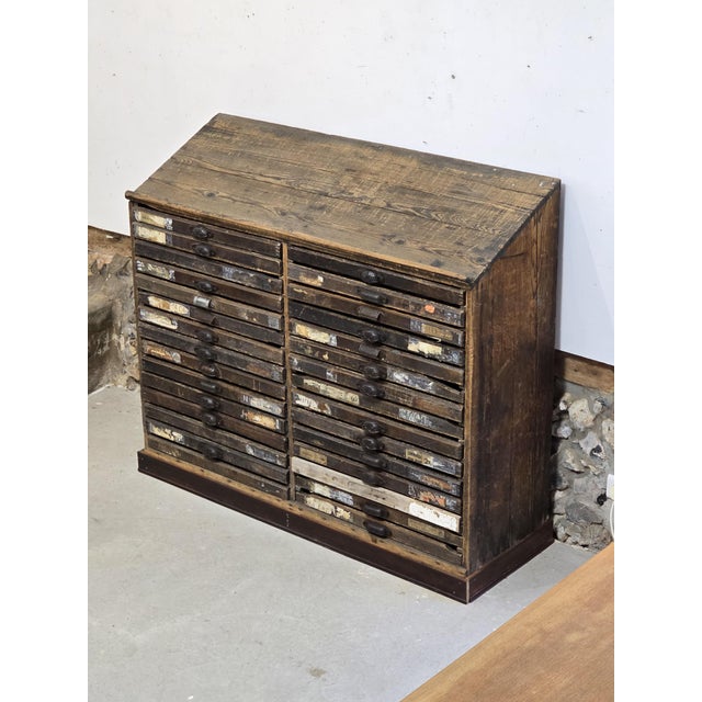 Printing Press Chest, 1900s For Sale - Image 12 of 13