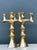 Metal Vintage Brutalist Bronze Candlesticks - A Pair For Sale - Image 7 of 10