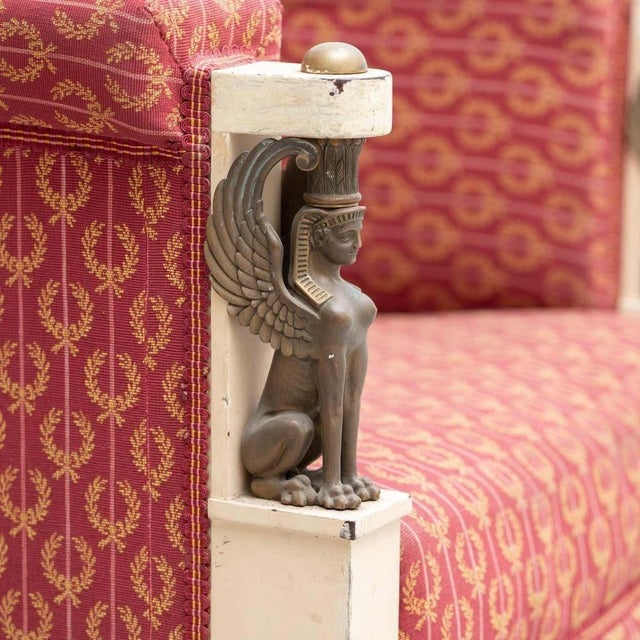 Vintage Armchair with Sphinx Decorations, 1940s For Sale - Image 15 of 18
