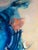 Blue Julia Musson-Laboureau, Large Blue, 1982, Oil on Canvas For Sale - Image 8 of 11