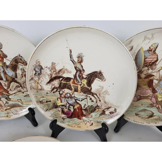Ceramic Plates from Creil and Montereau, 19th Century, Set of 10 For Sale - Image 7 of 12