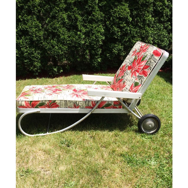 Vintage Bunting Aluminum Chaise Lounge Patio Chair Chairish