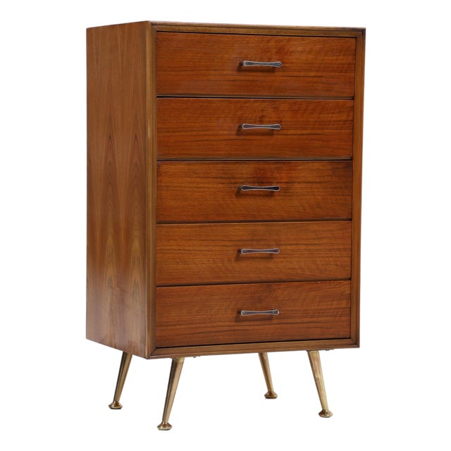 Mid-Century Wooden Chest of Drawers For Sale