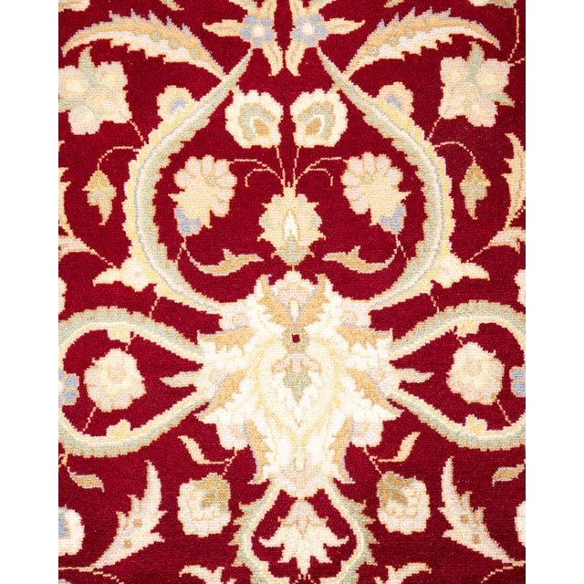 Traditional Mogul, One-of-a-Kind Hand-Knotted Area Rug - Red, 4' 2" x 5' 10" For Sale - Image 3 of 8