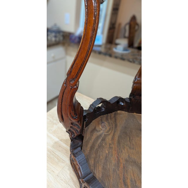 Late 19th Century Antique Rococo Revival Parlor Table With Removable Tray Top For Sale - Image 5 of 8