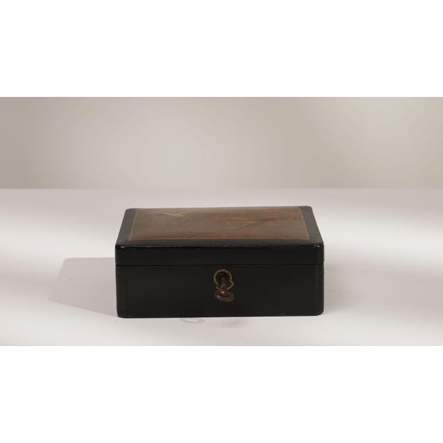 Early 20th Century China Black Lacquer Box For Sale - Image 17 of 18