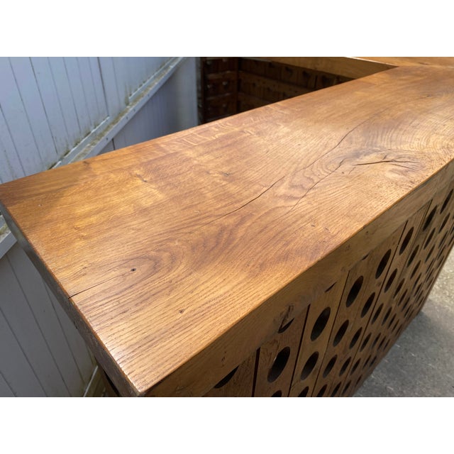 L-Shaped Corner Bar in Walnut, 1950 For Sale - Image 9 of 18