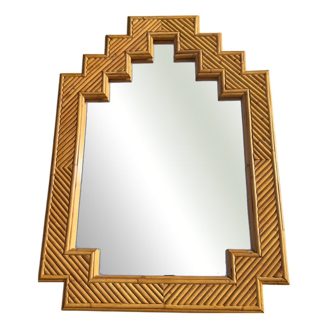 Shanghai Bamboo Mirror from Vivai Del Sud, Italy, 1970s For Sale