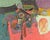 An abstract oil on canvas painting by the Canadian-American artist Sidney Smiley (1912-2002). This painting features...