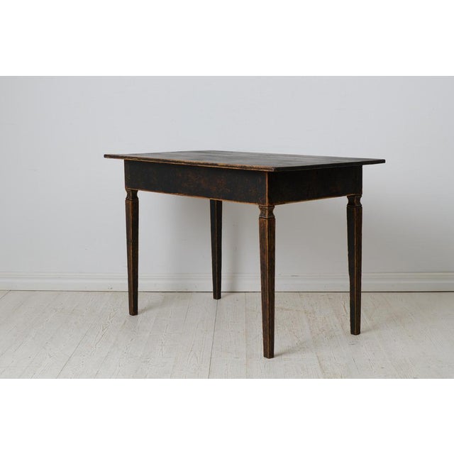Swedish Gustavian Hand-Made Desk with Functional Drawer For Sale - Image 5 of 11