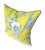 Abstract Vintage African Animal Print Yellow Pillow For Sale - Image 3 of 6