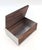 Chrome Mid 20th Century Walnut Wood & Brushed Aluminum Cigarette or Trinket Box For Sale - Image 8 of 10