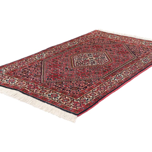 78958 Vintage Persian Bijar Rug, 02'08 x 04'06. This exquisite hand-knotted wool vintage Persian Bijar rug exemplifies the...