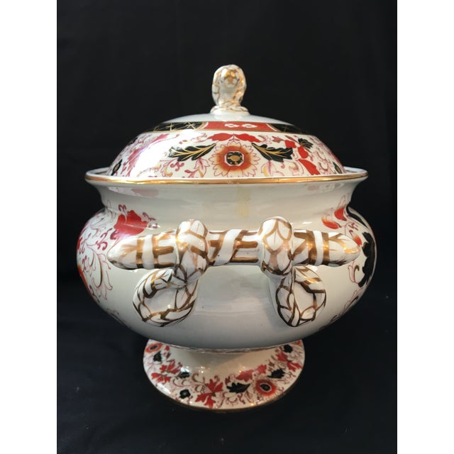 19th C. Ashworth Soup Tureen & Underplate Chairish