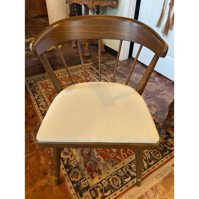 Brown 1920s Vintage Brown Wood Chairs - Set of 2 For Sale - Image 8 of 13