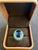 Gemstone Bochic “Orient” Vintage Diamond, Sapphire & Emerald Ring Set In 18K Gold & Silve For Sale - Image 7 of 12