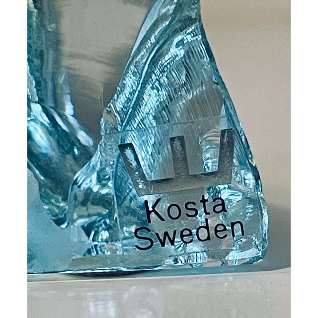 Vintage Mid-Century Kosta Sweden Vicke Lindstrand Glass Iceberg Polar Bear For Sale In Boise - Image 6 of 6