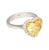 Gia Certified 3.32 Carat Fancy Intense Yellow Heart Cut Diamond Engagement Ring Size 6 For Sale In Miami - Image 6 of 8
