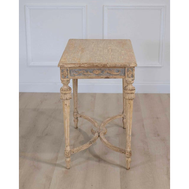 Swedish Gustavian Console Table with Carved Medallion, circa 1860 For Sale - Image 9 of 14