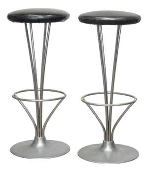 Bar Stools by Piet Hein for Fritz Hansen, 1960s, Set of 2
