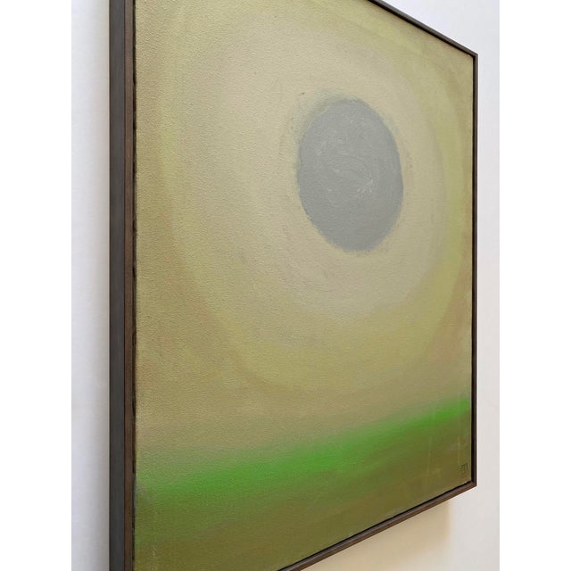 Julius Shaier Vintage 1991 " Provincetown Moon Seascape " Original Signed Modernist Framed Abstract Expressionist Oil Painting For Sale In Kansas City - Image 6 of 17