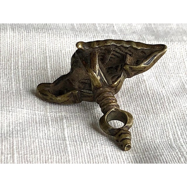 Indian Antique Indian Hindu Bronze Chhapas Tribal Body Stamp For Sale - Image 3 of 10