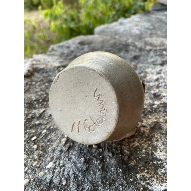 Wood French Folk Art Open Mouth Face Jug / Salt Container For Sale - Image 7 of 13