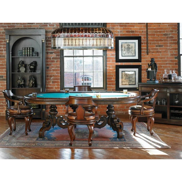 Dark Antique Lido Finished Texas Hold'em Poker Table