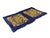 Vintage Hand Embroidered Double Dragons Longevity Navy Blue Fabric Art For Sale - Image 4 of 8
