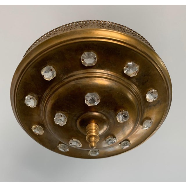 1930s French Bagues Ceiling Light Fixture For Sale In New York - Image 6 of 6