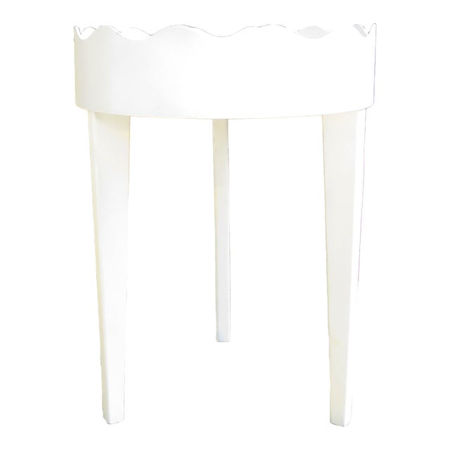 Sculptural Beach / Coastal Wave Accent Table For Sale