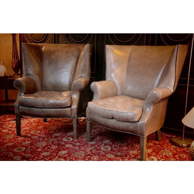Vintage Leather Chairs from Ralph Lauren, 2010s, Set of 2 For Sale - Image 12 of 15