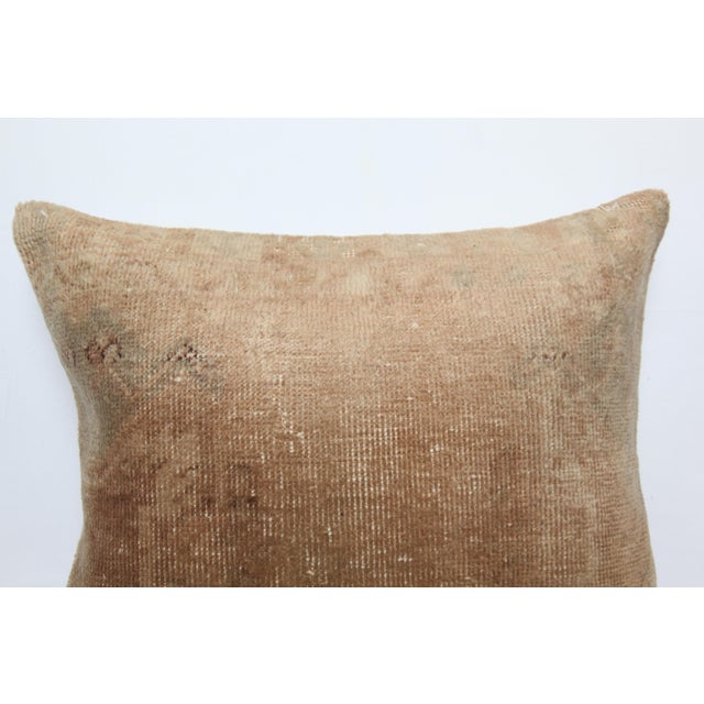 Handmade Dcorative Oushak Rug Pillow Cover -18'' X 16'' For Sale In Tampa - Image 6 of 11