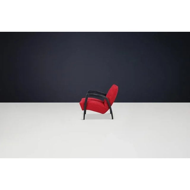 Wood Mid-Century Modern Jan Vaněk Easy Chair in Oak and Upholstery, Cz 1930s For Sale - Image 7 of 9