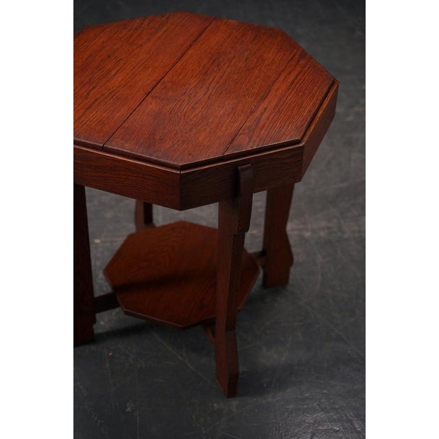 Amsterdamse School Side Table, 1930s For Sale - Image 4 of 14
