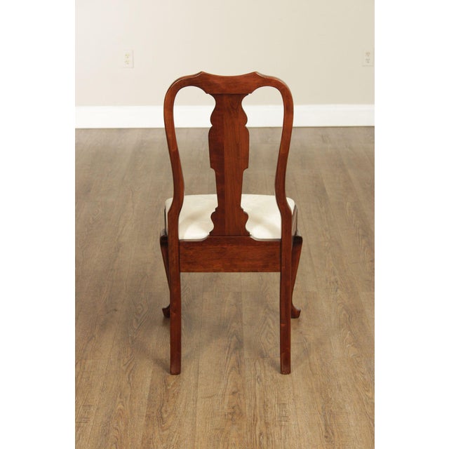 Pennsylvania House Queen Anne Style Set of Eight Cherry Dining Chairs For Sale - Image 17 of 18