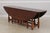 Custom Made Large Walnut Gateleg Drop Leaf Dining Table For Sale - Image 4 of 18